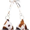 image:imageSteve Madden Womens Adjustable Triangle Bikini Top with Gold Double RingHideout