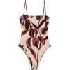 image:imageSteve Madden Womens Bandeau One Piece Swimsuit with Removable StrapsChloette Orchid