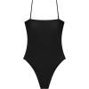 image:imageSteve Madden Womens Bandeau One Piece Swimsuit with Removable StrapsShine Bright Raven