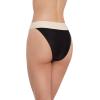 image:imageSteve Madden Womens Banded High Leg High Waist Bikini Bottom with Flirty CoverageBlack Ivory