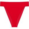 image:imageSteve Madden Womens Banded High Leg High Waist Bikini Bottom with Flirty CoverageCherry
