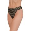image:imageSteve Madden Womens Banded High Leg High Waist Bikini Bottom with Flirty CoverageChevron Shine Raven