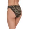 image:imageSteve Madden Womens Banded High Leg High Waist Bikini Bottom with Flirty CoverageChevron Shine Raven