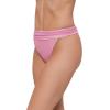 image:imageSteve Madden Womens Banded High Leg High Waist Bikini Bottom with Flirty CoverageOrchid