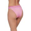 image:imageSteve Madden Womens Banded High Leg High Waist Bikini Bottom with Flirty CoverageOrchid