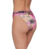 image:imageSteve Madden Womens Banded High Leg High Waist Bikini Bottom with Flirty CoverageSuper Bloom