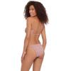 image:imageSteve Madden Womens Cutout Bandeau Bikini Top with Gold BeadsChevron Shine Orchid