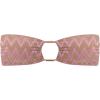 image:imageSteve Madden Womens Cutout Bandeau Bikini Top with Gold BeadsChevron Shine Orchid