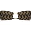 image:imageSteve Madden Womens Cutout Bandeau Bikini Top with Gold BeadsChevron Shine Raven