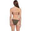 image:imageSteve Madden Womens Cutout Bandeau Bikini Top with Gold BeadsChevron Shine Raven