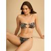 image:imageSteve Madden Womens Cutout Bandeau Bikini Top with Gold BeadsPurfection
