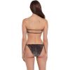 image:imageSteve Madden Womens Cutout Bandeau Bikini Top with Gold BeadsPurfection