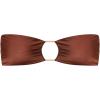 image:imageSteve Madden Womens Cutout Bandeau Bikini Top with Gold BeadsShine Bright Oak Brown