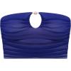 image:imageSteve Madden Womens Keyhole Strapless Swim Tube Top with Pearl TrimMidnight