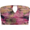 image:imageSteve Madden Womens Keyhole Strapless Swim Tube Top with Pearl TrimSuper Bloom