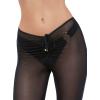 image:imageSteve Madden Womens Mesh Adjustable Tie Front Flare PantBlack