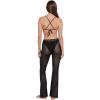 image:imageSteve Madden Womens Mesh Adjustable Tie Front Flare PantBlack