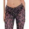 image:imageSteve Madden Womens Mesh Adjustable Tie Front Flare PantStatic Leopard