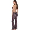 image:imageSteve Madden Womens Mesh Adjustable Tie Front Flare PantStatic Leopard
