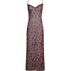 image:imageSteve Madden Womens Mesh Cowl Neck Coverup Maxi Dress with High SlitsStatic Leopard