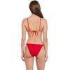 image:imageSteve Madden Womens Over The Shoulder Basic Triangle Bikini TopCherry