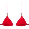 image:imageSteve Madden Womens Over The Shoulder Basic Triangle Bikini TopCherry