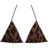 image:imageSteve Madden Womens Over The Shoulder Basic Triangle Bikini TopStatic Leopard