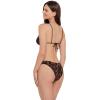 image:imageSteve Madden Womens Over The Shoulder Basic Triangle Bikini TopStatic Leopard