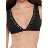 image:imageSteve Madden Womens Over The Shoulder Tall Triangle Bikini Top with StudsBlack
