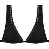 image:imageSteve Madden Womens Over The Shoulder Tall Triangle Bikini Top with StudsBlack