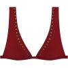 image:imageSteve Madden Womens Over The Shoulder Tall Triangle Bikini Top with StudsMerlot