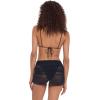 image:imageSteve Madden Womens Ruched Mesh Coverup Mini SkirtBlack
