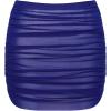 image:imageSteve Madden Womens Ruched Mesh Coverup Mini SkirtMidnight