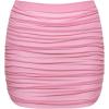 image:imageSteve Madden Womens Ruched Mesh Coverup Mini SkirtOrchid