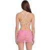 image:imageSteve Madden Womens Ruched Mesh Coverup Mini SkirtOrchid