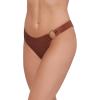 image:imageSteve Madden Womens Scoop Hipster Bikini Bottom with Cheeky CoverageShine Bright Oak Brown