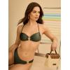 image:imageSteve Madden Womens Scoop Hipster Bikini Bottom with Cheeky CoverageShine Bright Olive