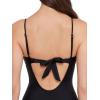 image:imageSteve Madden Womens Scoop Neck One Piece Swimsuit with Gold Chain Detail and Tie BackRaven
