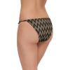 image:imageSteve Madden Womens Strap Side Bikini Bottom with Gold BeadsChevron Shine Raven