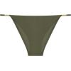 image:imageSteve Madden Womens Strap Side Bikini Bottom with Gold BeadsShine Bright Olive