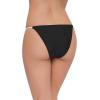 image:imageSteve Madden Womens Strap Side Bikini Bottom with Gold ChainBlack Ivory
