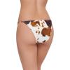 image:imageSteve Madden Womens Strap Side Bikini Bottom with Gold Double RingHideout