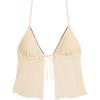image:imageSteve Madden Womens Tie Front Crop Swim Tankini TopPearl Cozy Crochet