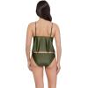 image:imageSteve Madden Womens Tie Front Crop Swim Tankini TopShine Bright Olive