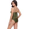image:imageSteve Madden Womens Tie Front Crop Swim Tankini TopShine Bright Olive