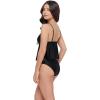 image:imageSteve Madden Womens Tie Front Crop Swim Tankini TopShine Bright Raven