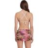 image:imageSteve Madden Womens Underwire Scoop Neck XBack Demi Bikini TopSuper Bloom