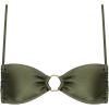image:imageSteve Madden Womens XBack Ring Front Swim Bralette TopShine Bright Olive