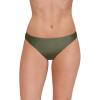 image:imageSteve Madden Womens Basic Full Coverage Hipster Swim BottomShine Bright Olive