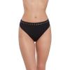 image:imageSteve Madden Womens High Leg High Waist Bikini Bottom with StudsBlack
